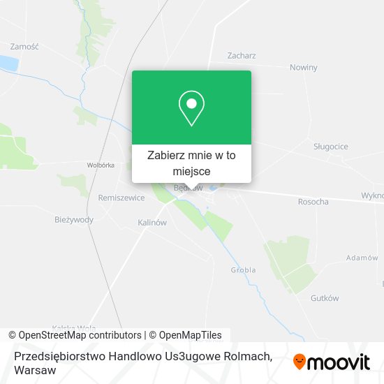 Mapa Przedsiębiorstwo Handlowo Us3ugowe Rolmach