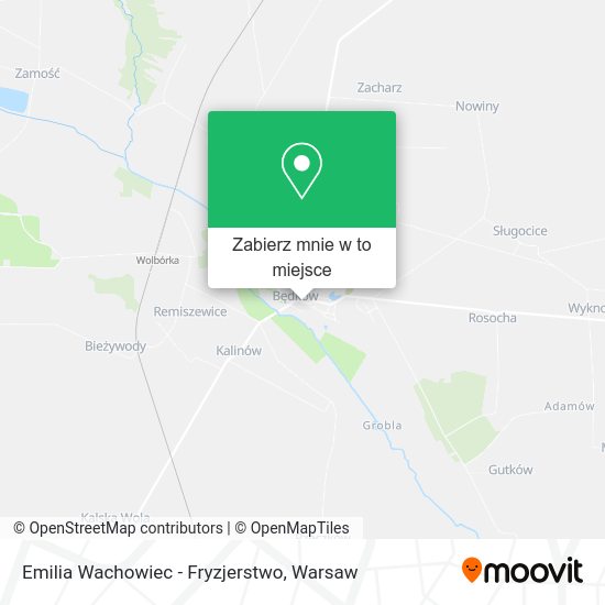 Mapa Emilia Wachowiec - Fryzjerstwo