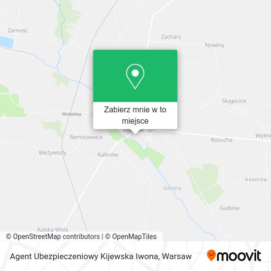 Mapa Agent Ubezpieczeniowy Kijewska Iwona