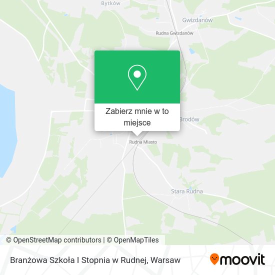 Mapa Branżowa Szkoła I Stopnia w Rudnej