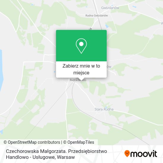 Mapa Czechorowska Małgorzata. Przedsiębiorstwo Handlowo - Usługowe