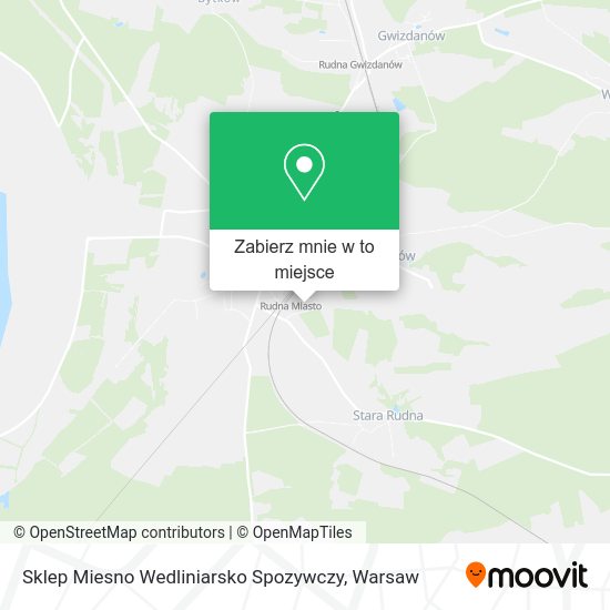 Mapa Sklep Miesno Wedliniarsko Spozywczy