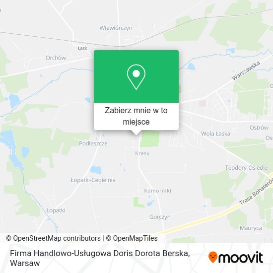 Mapa Firma Handlowo-Usługowa Doris Dorota Berska