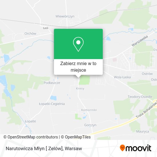 Mapa Narutowicza Młyn [ Zelów]