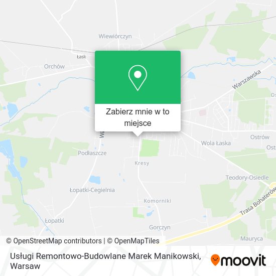 Mapa Usługi Remontowo-Budowlane Marek Manikowski