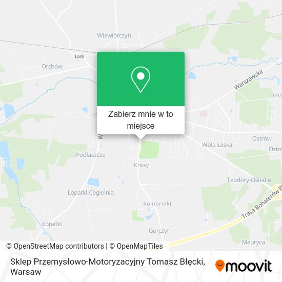 Mapa Sklep Przemysłowo-Motoryzacyjny Tomasz Błęcki