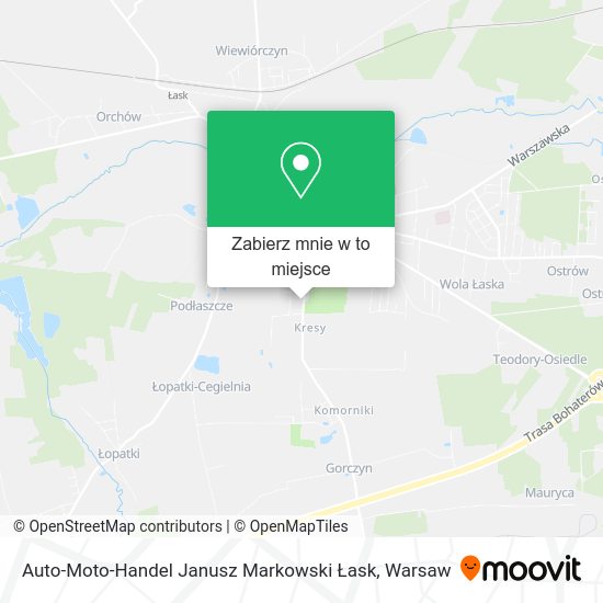 Mapa Auto-Moto-Handel Janusz Markowski Łask