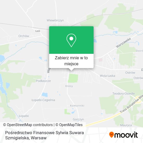 Mapa Pośrednictwo Finansowe Sylwia Suwara Szmigielska