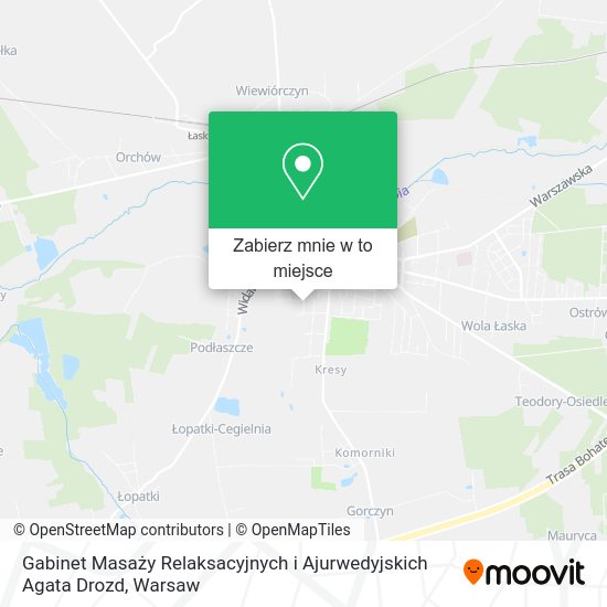 Mapa Gabinet Masaży Relaksacyjnych i Ajurwedyjskich Agata Drozd