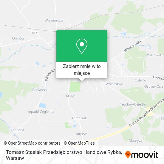 Mapa Tomasz Stasiak Przedsiębiorstwo Handlowe Rybka