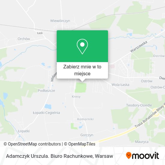 Mapa Adamczyk Urszula. Biuro Rachunkowe