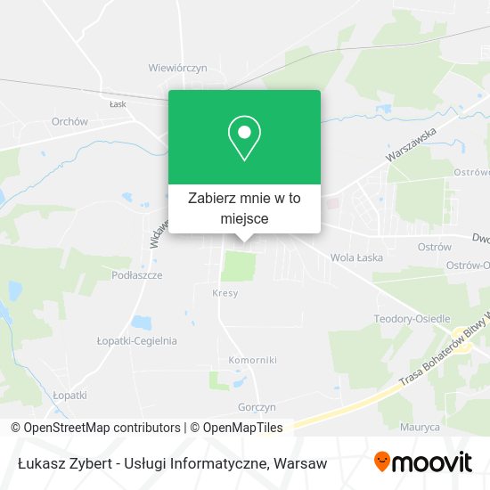 Mapa Łukasz Zybert - Usługi Informatyczne