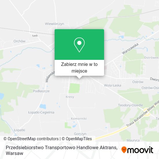 Mapa Przedsiebiorstwo Transportowo Handlowe Aktrans