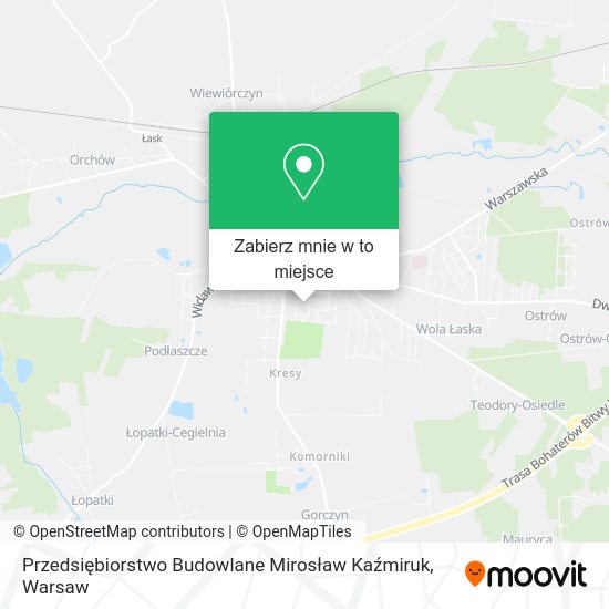 Mapa Przedsiębiorstwo Budowlane Mirosław Kaźmiruk