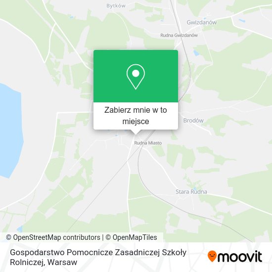 Mapa Gospodarstwo Pomocnicze Zasadniczej Szkoły Rolniczej