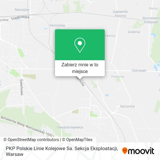 Mapa PKP Polskie Linie Kolejowe Sa. Sekcja Eksploatacji