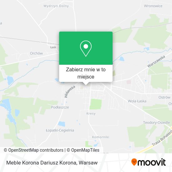 Mapa Meble Korona Dariusz Korona