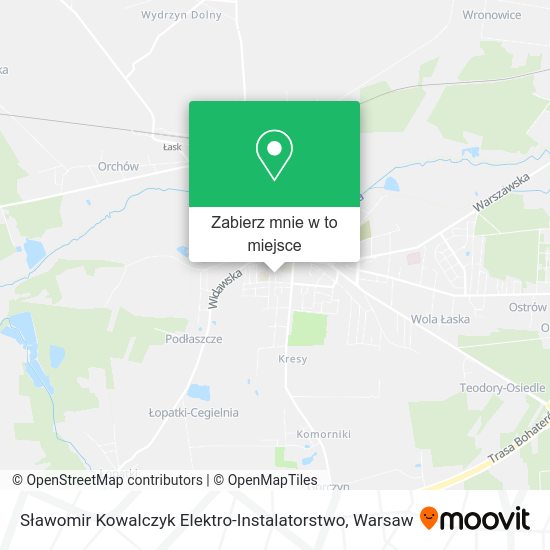 Mapa Sławomir Kowalczyk Elektro-Instalatorstwo