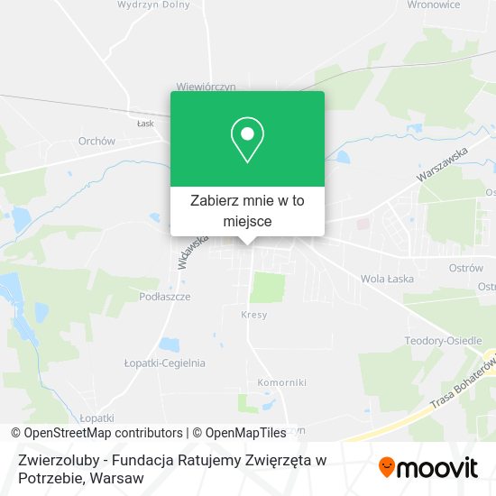 Mapa Zwierzoluby - Fundacja Ratujemy Zwięrzęta w Potrzebie