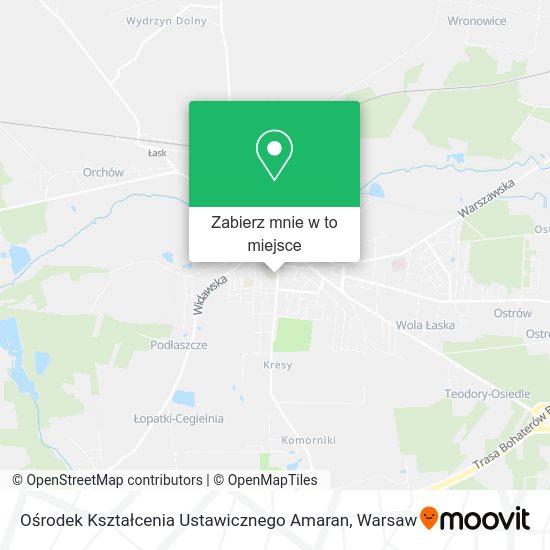 Mapa Ośrodek Kształcenia Ustawicznego Amaran