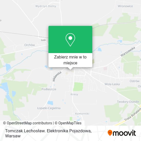 Mapa Tomczak Lechosław. Elektronika Pojazdowa