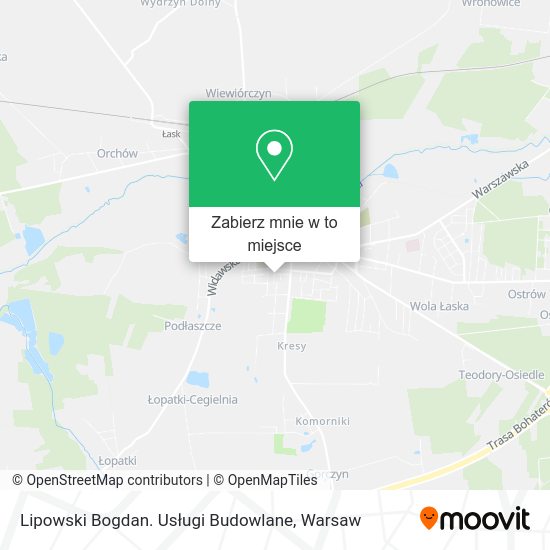 Mapa Lipowski Bogdan. Usługi Budowlane