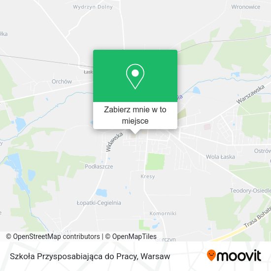 Mapa Szkoła Przysposabiająca do Pracy