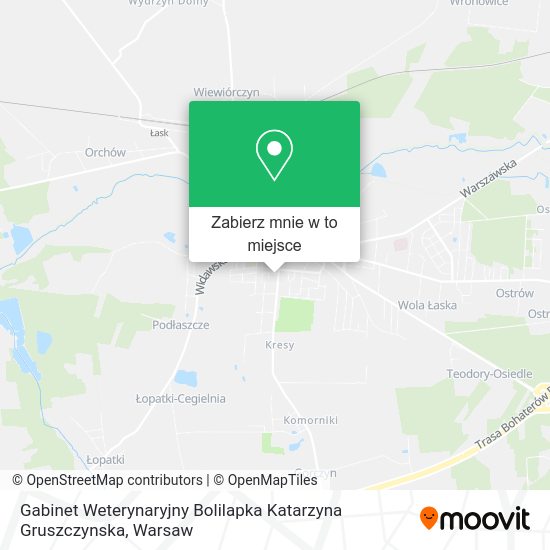 Mapa Gabinet Weterynaryjny Bolilapka Katarzyna Gruszczynska