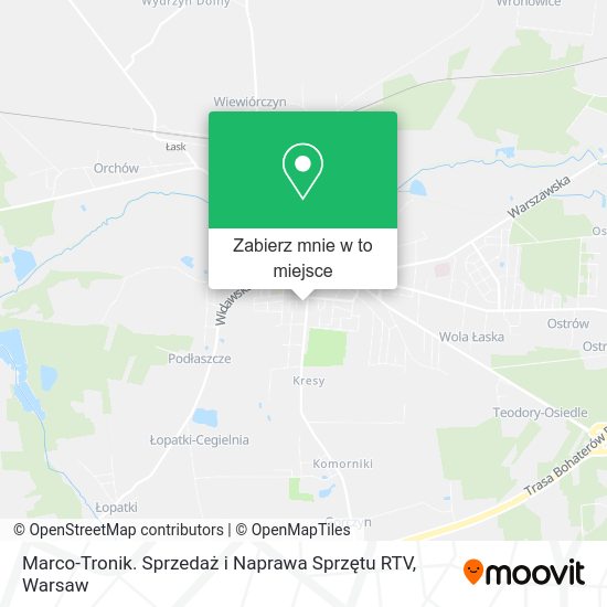 Mapa Marco-Tronik. Sprzedaż i Naprawa Sprzętu RTV