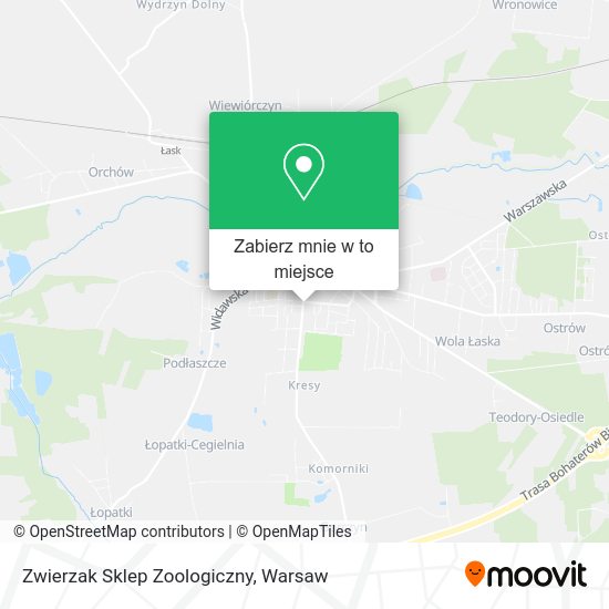 Mapa Zwierzak Sklep Zoologiczny