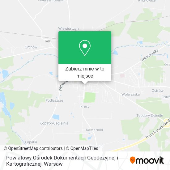 Mapa Powiatowy Ośrodek Dokumentacji Geodezyjnej i Kartograficznej