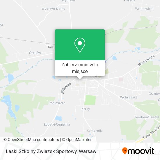 Mapa Laski Szkolny Zwiazek Sportowy