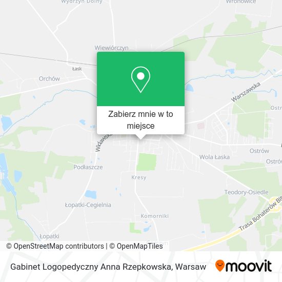 Mapa Gabinet Logopedyczny Anna Rzepkowska