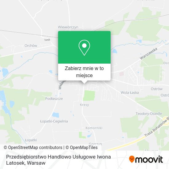 Mapa Przedsiębiorstwo Handlowo Usługowe Iwona Latosek