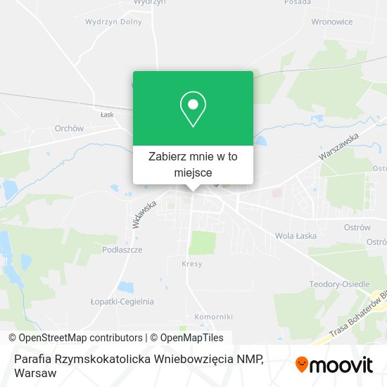 Mapa Parafia Rzymskokatolicka Wniebowzięcia NMP