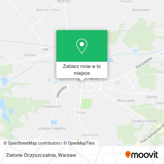 Mapa Zielone Oczyszczalnie