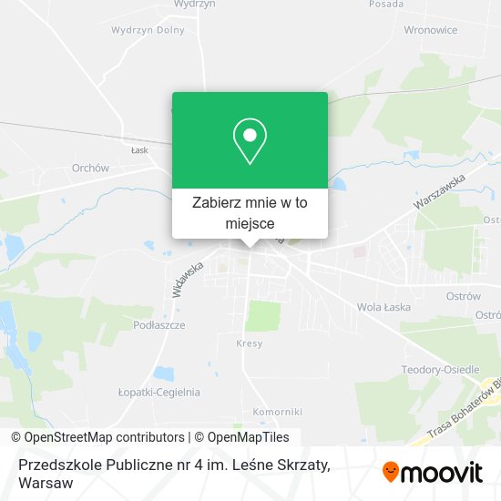 Mapa Przedszkole Publiczne nr 4 im. Leśne Skrzaty