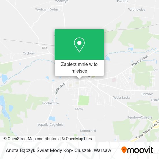 Mapa Aneta Bączyk Świat Mody Kop- Ciuszek