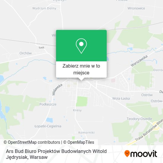 Mapa Ars Bud Biuro Projektów Budowlanych Witold Jędrysiak