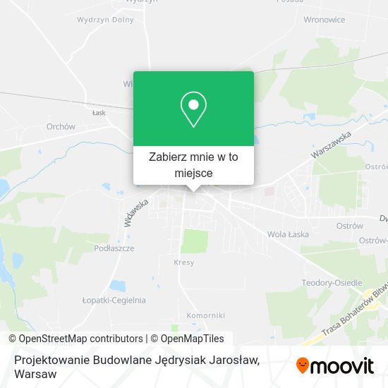 Mapa Projektowanie Budowlane Jędrysiak Jarosław