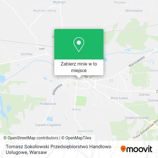 Mapa Tomasz Sokołowski Przedsiębiorstwo Handlowo Usługowe