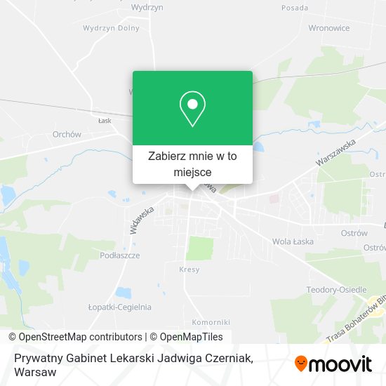 Mapa Prywatny Gabinet Lekarski Jadwiga Czerniak