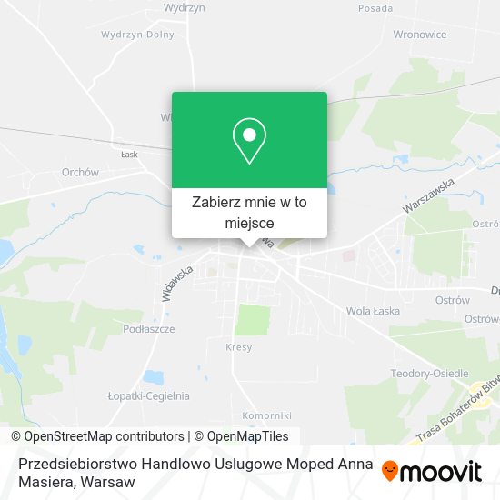 Mapa Przedsiebiorstwo Handlowo Uslugowe Moped Anna Masiera