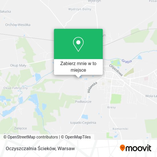 Mapa Oczyszczalnia Ścieków