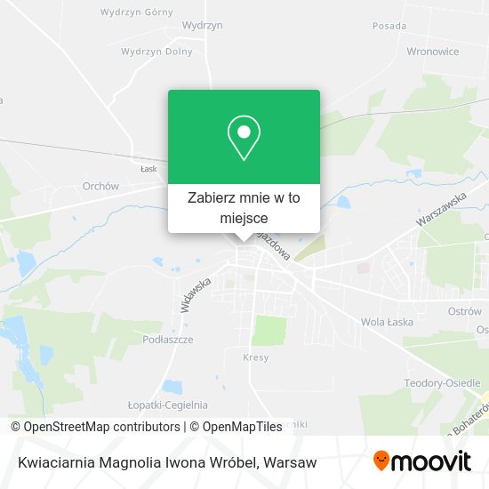 Mapa Kwiaciarnia Magnolia Iwona Wróbel