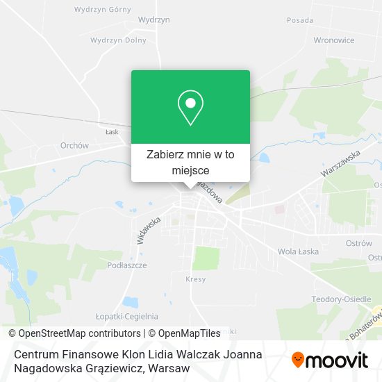 Mapa Centrum Finansowe Klon Lidia Walczak Joanna Nagadowska Grąziewicz