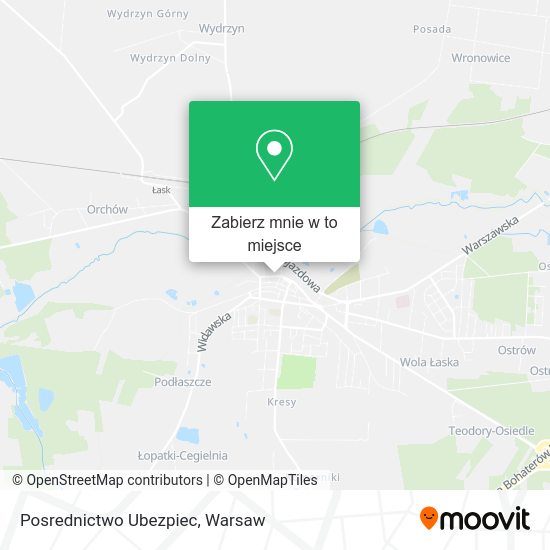 Mapa Posrednictwo Ubezpiec