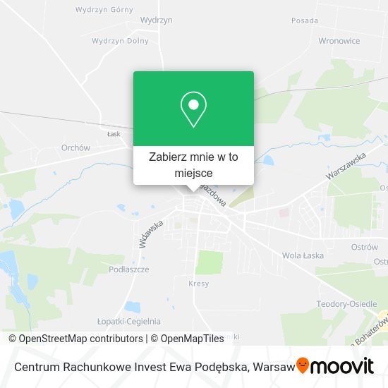 Mapa Centrum Rachunkowe Invest Ewa Podębska