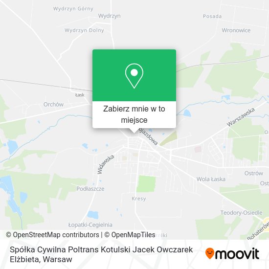 Mapa Spółka Cywilna Poltrans Kotulski Jacek Owczarek Elżbieta