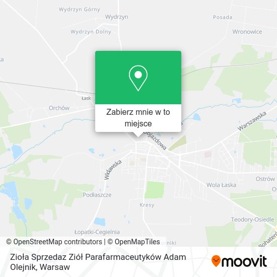 Mapa Zioła Sprzedaz Ziół Parafarmaceutyków Adam Olejnik